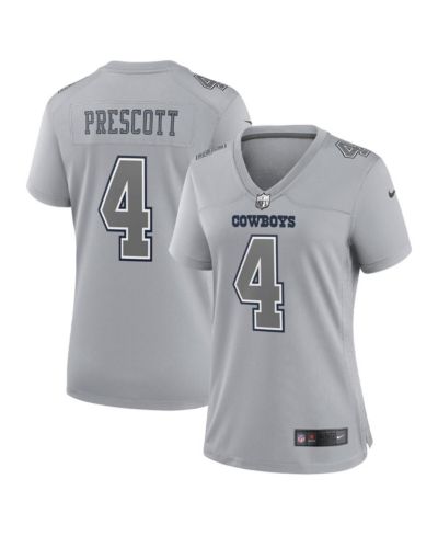 Женская игровая джерси Nike Dak Prescott Gray Dallas Cowboys Atmosphere Fashion