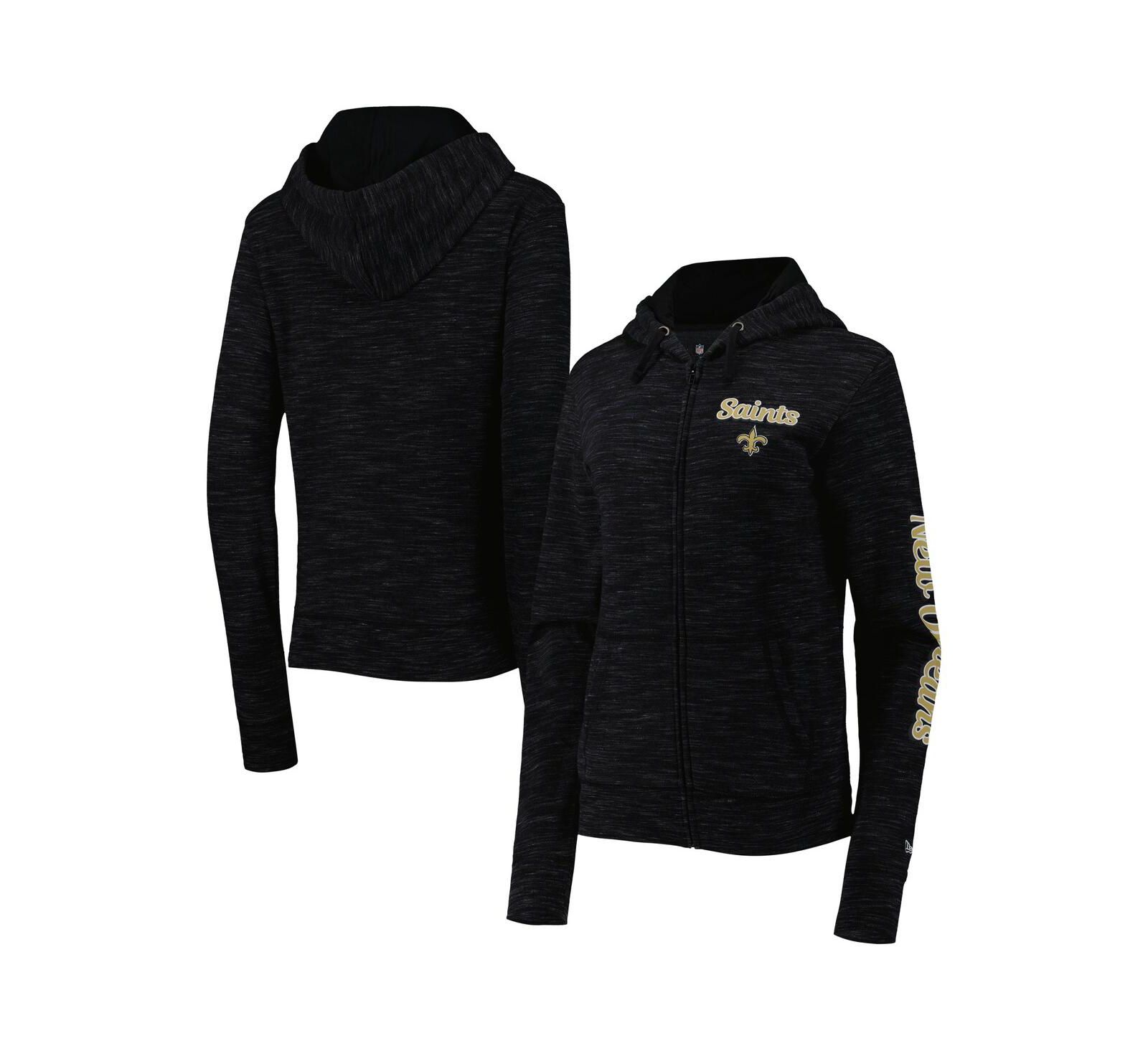 New Era Женское худи с молнией New Orleans Saints