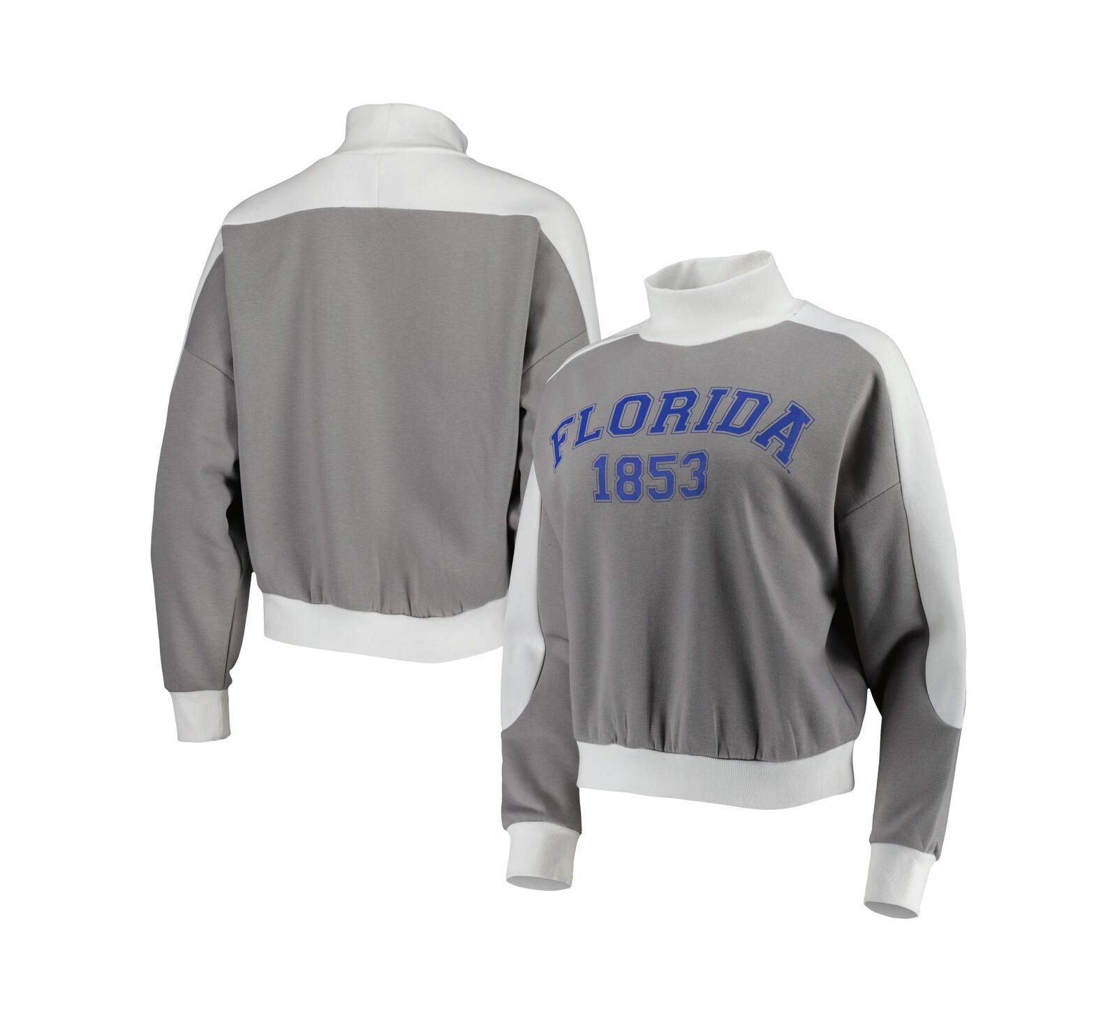 Женское спортивное худи Gameday Couture Gray Florida Gators Make it a Mock