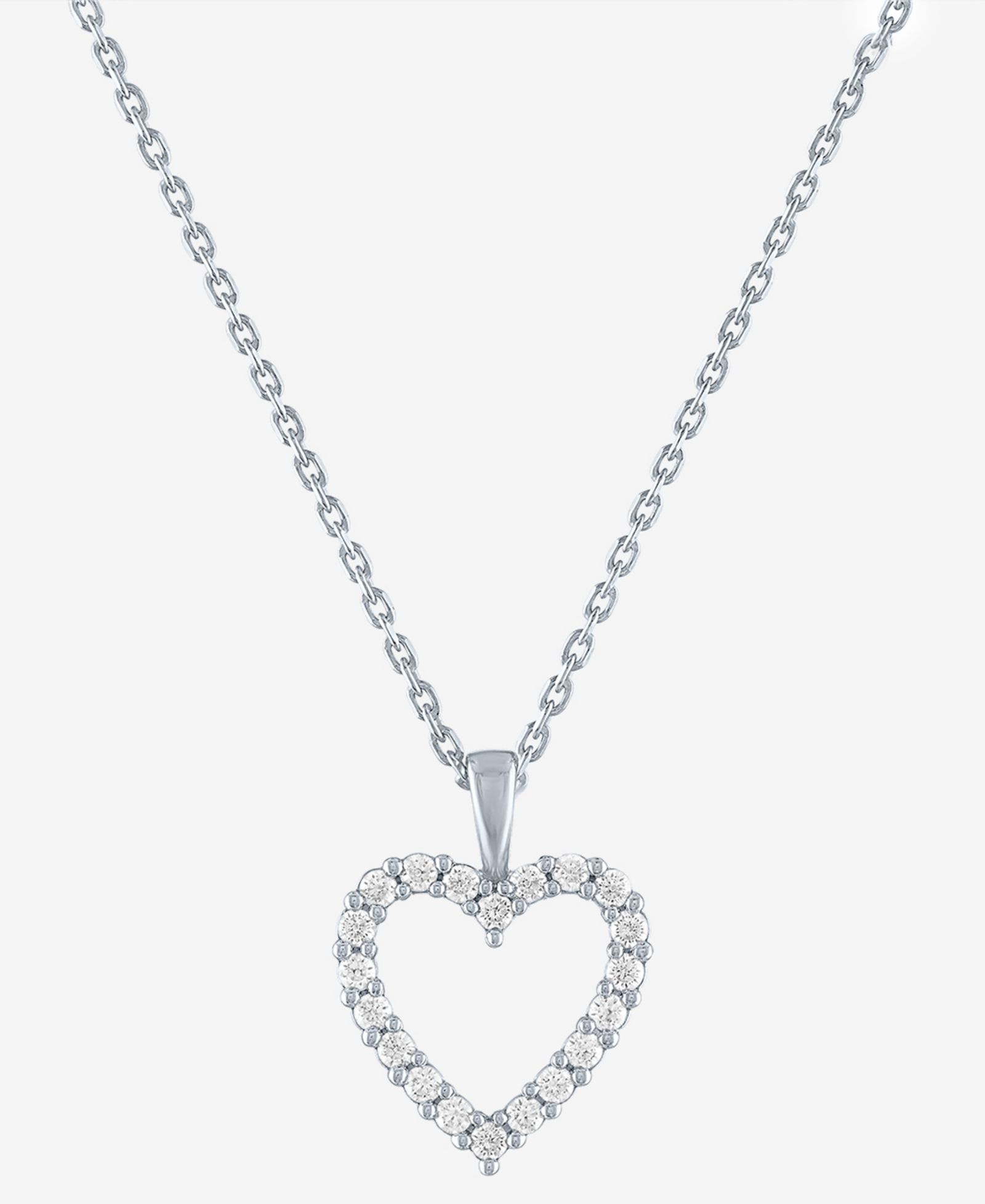 Forever Grown Diamonds подвеска в форме сердца из серебра