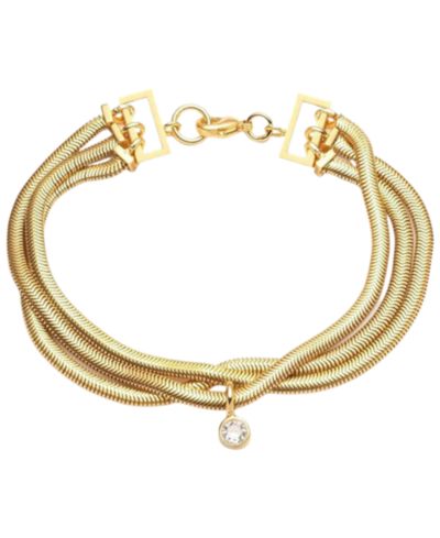 BONHEUR JEWELRY браслет Lucile Crystal Chain с цепочкой