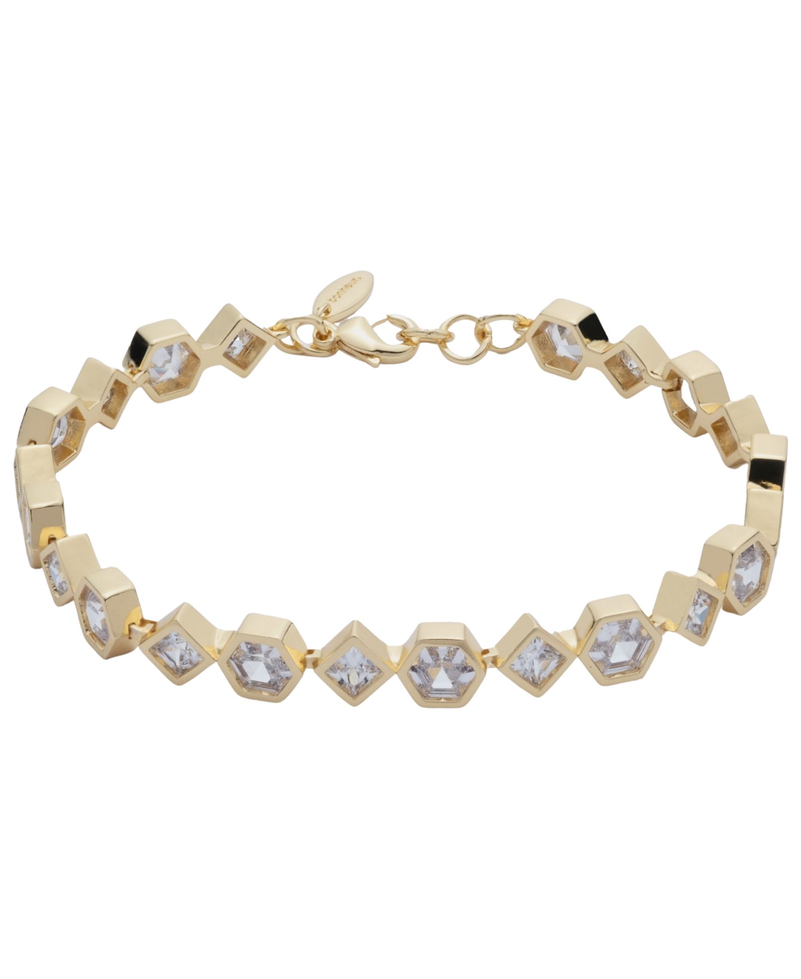 Браслет BONHEUR JEWELRY Milou Bezel Set Crystal