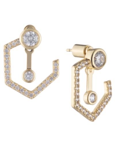 BONHEUR JEWELRY Spencer Front to Back Ear Jacket Earrings