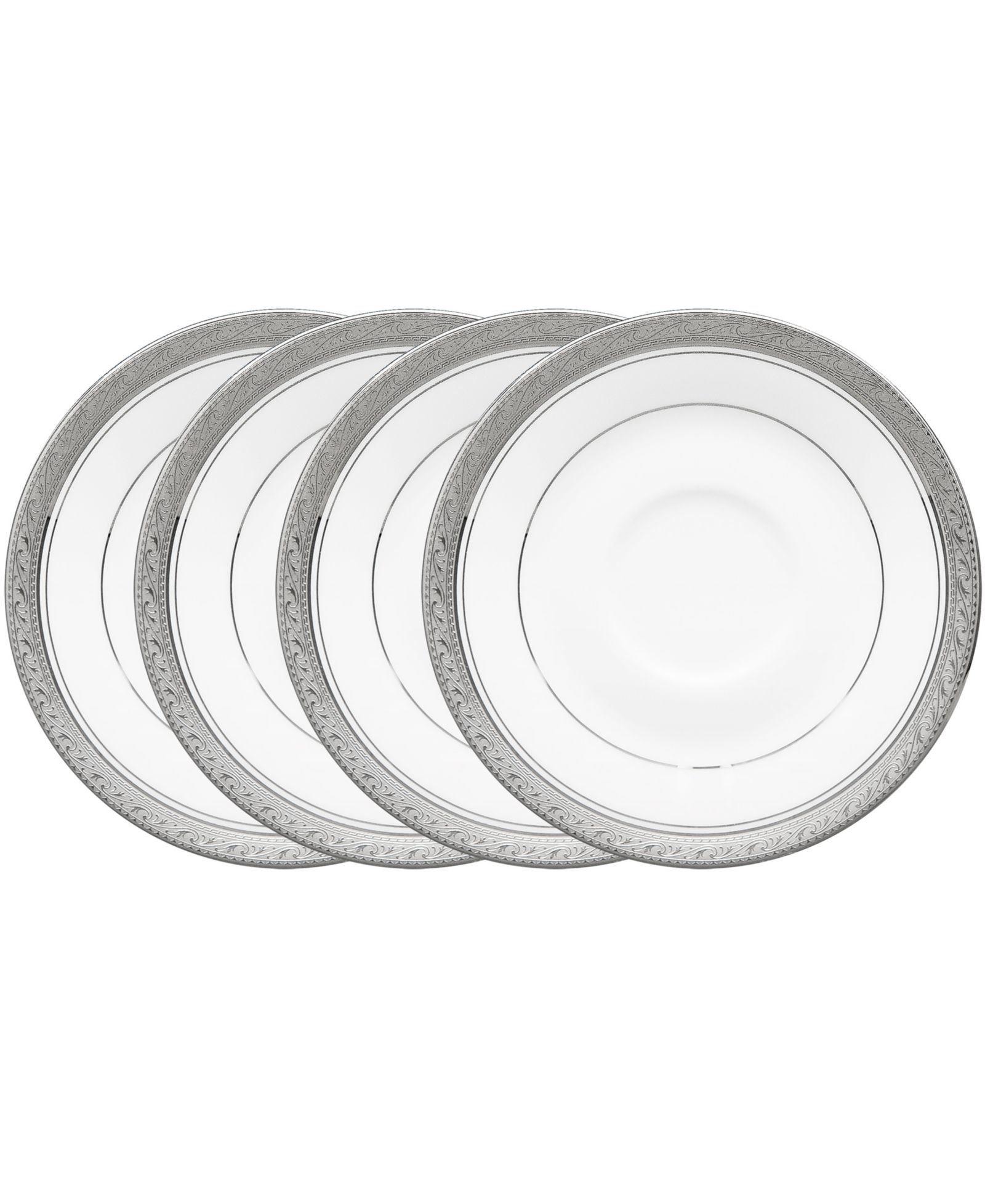 Набор из 4 блюдец Noritake Crestwood Platinum, Service For 4