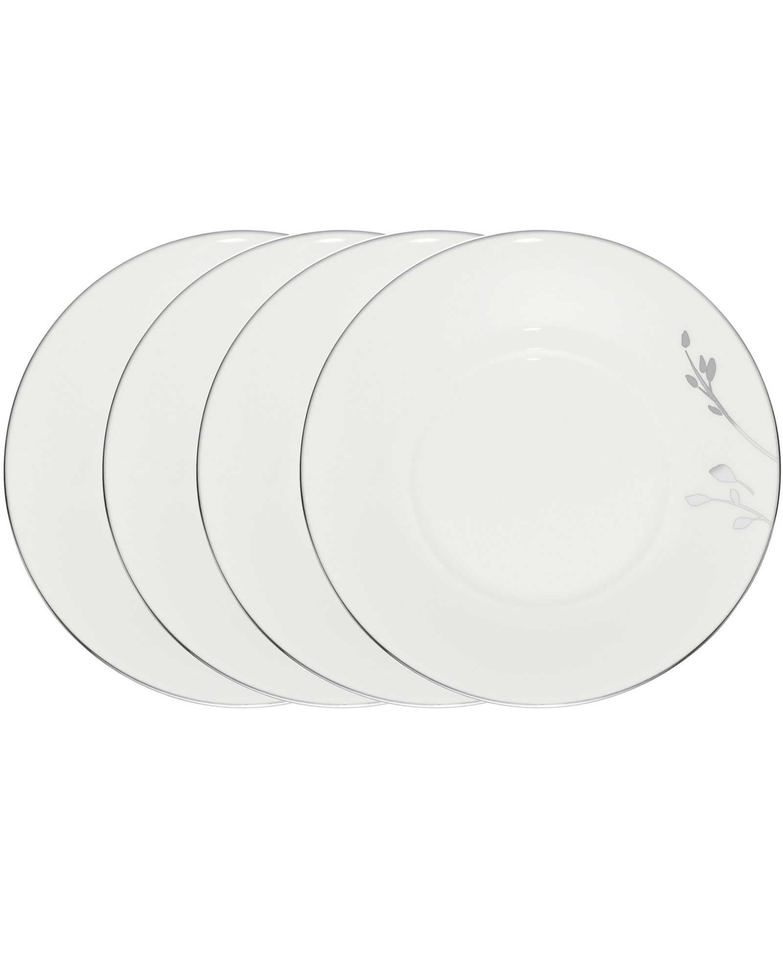 Noritake Birchwood Set of 4 Saucers, 6"