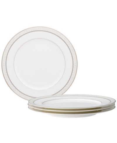 Noritake Montvale Platinum Set of 4 Dinner Plates, 10.50"