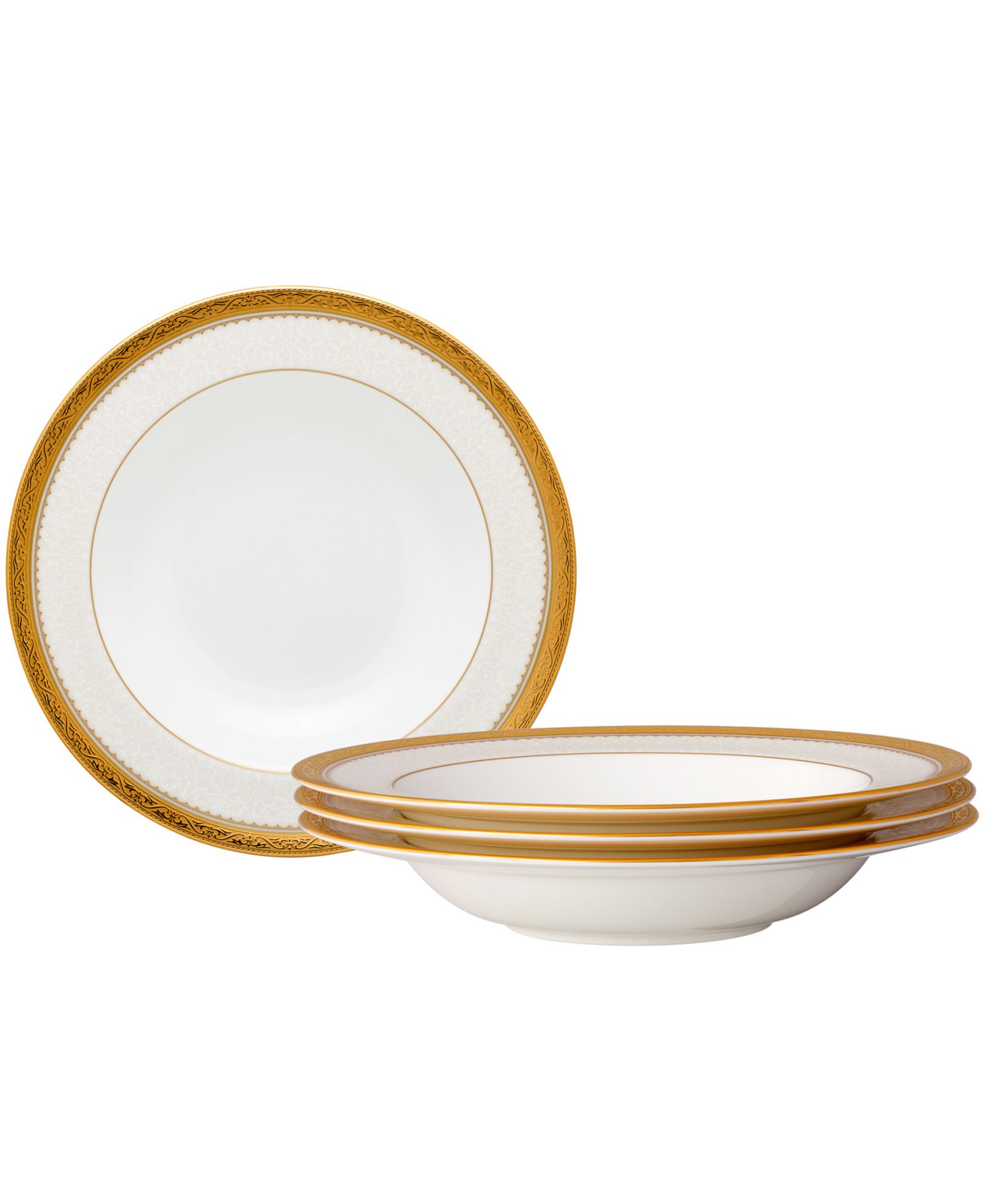 Набор из 4 суповых чаш Noritake Odessa Gold