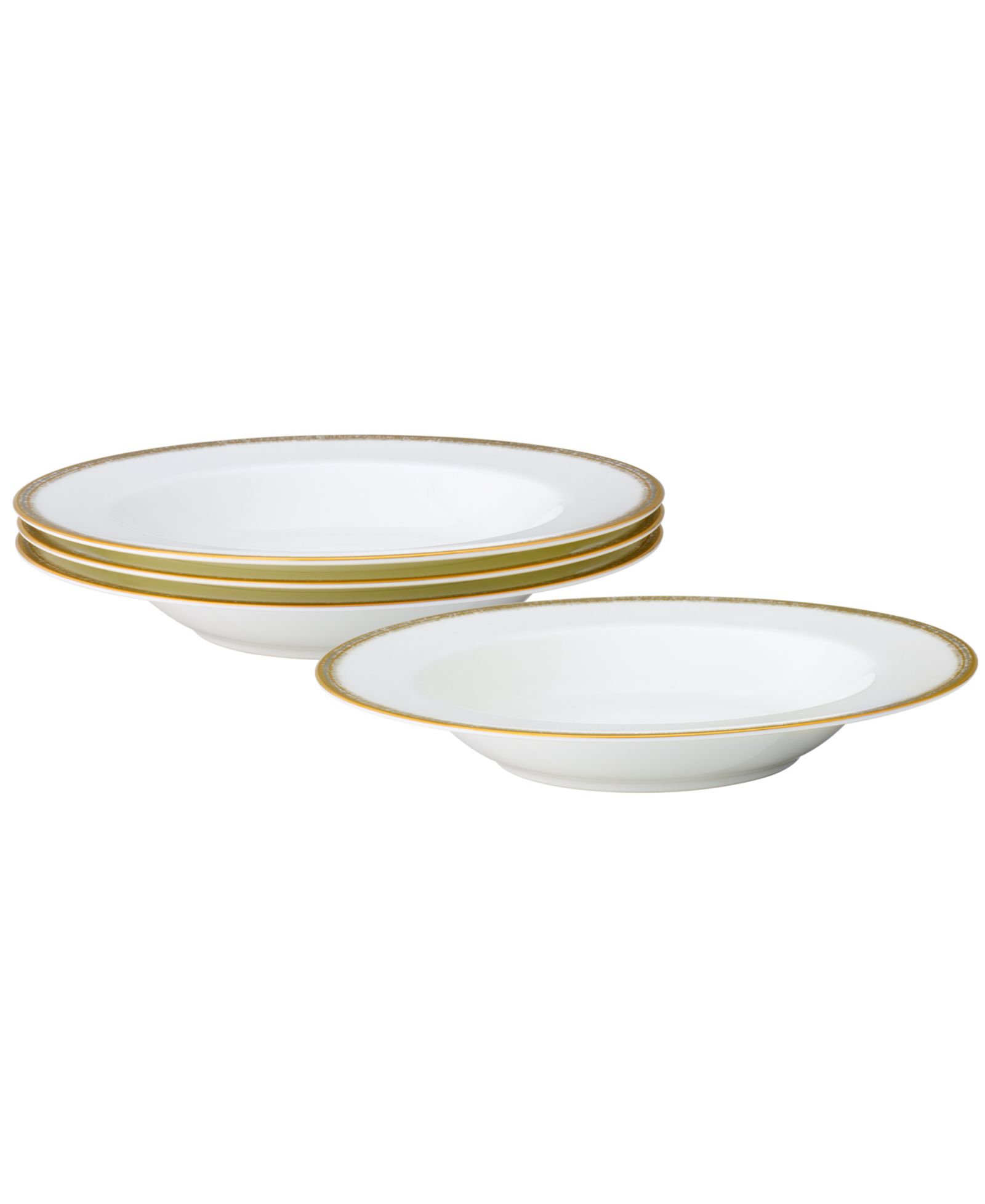 Набор из 4 суповых тарелок Noritake Haku 8.50", 12 oz."},{