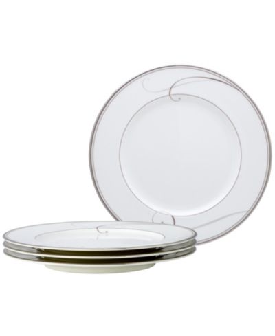 Набор из 4 салатных тарелок Noritake Platinum Wave, 8.50"