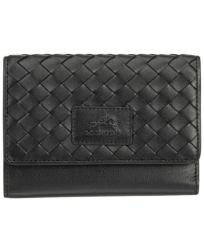 Женский мини-клатч Mancini Women's Basket Weave Collection RFID Secure