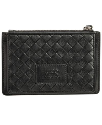 Mancini Женский кошелек RFID Secure Basket Weave с карманом для монет