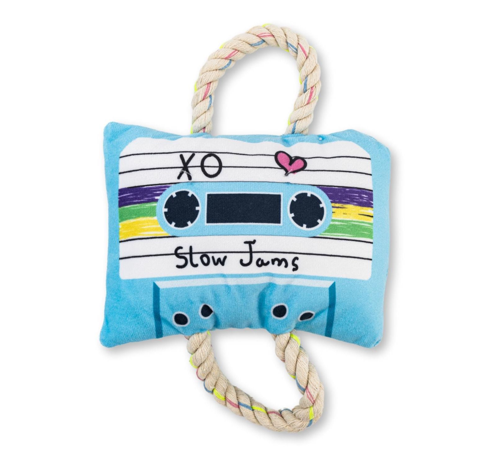 JoJo Modern Pets мягкая игрушка для собак Retro Cassette Tape Squeaker – прочная текстура для игр и объятий