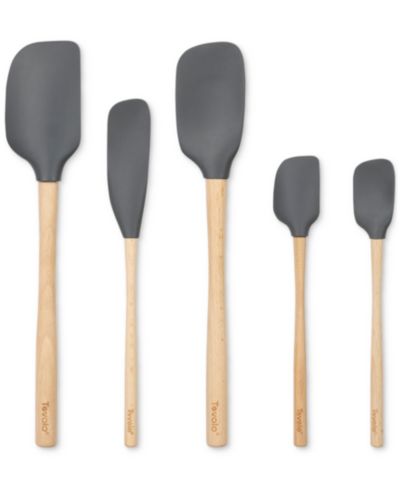 Tovolo 5-Pc. Flex-Core Wood-Handle Kitchen Spatula Set