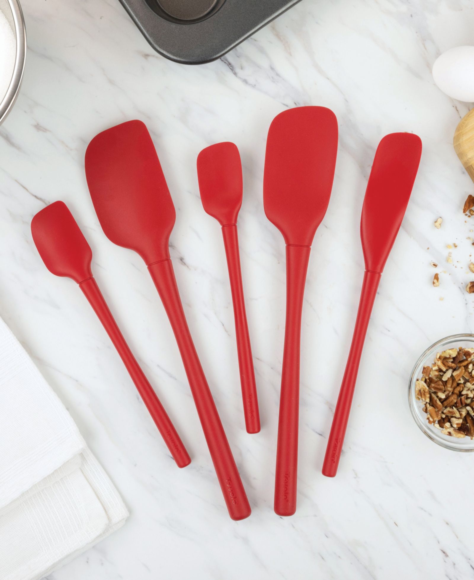 Tovolo 5-Pc. Flex-Core All-Silicone Kitchen Spatula Set
