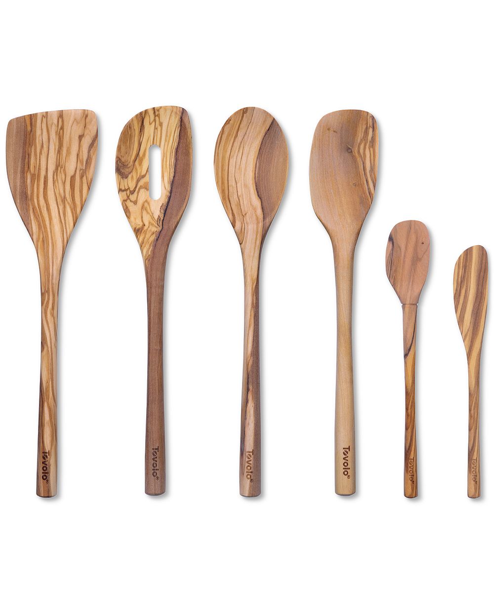 Tovolo 6-Pc. Olive Wood Kitchen Utensil Set