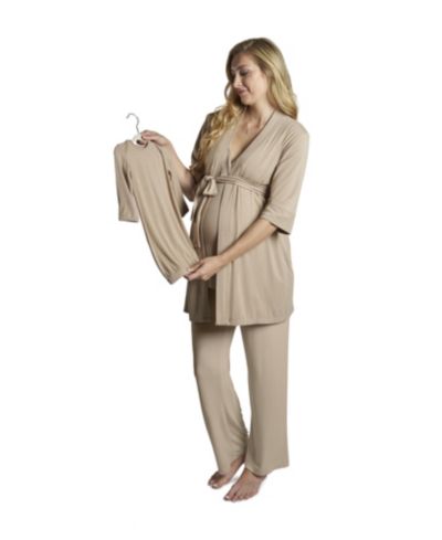 Женский комплект Everly Grey Maternity Analise During After 5-Piece Maternity/Nursing Sleep Set