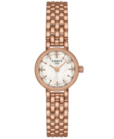 Tissot Женские часы на браслете из нержавеющей стали с позолотой PVD Lovely Rose Gold, 20mm