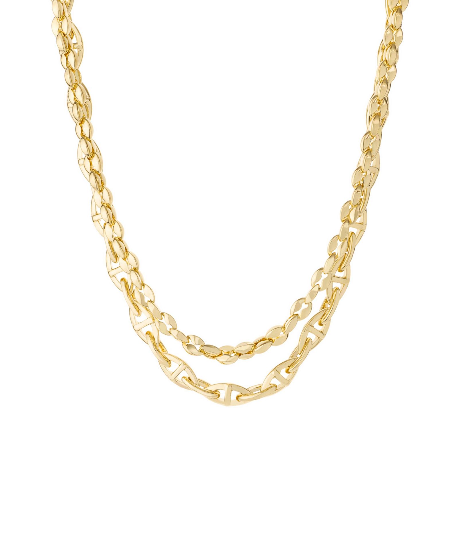 Набор колье ETTIKA Golden Rays в 18K Gold Plating, 2 Piece
