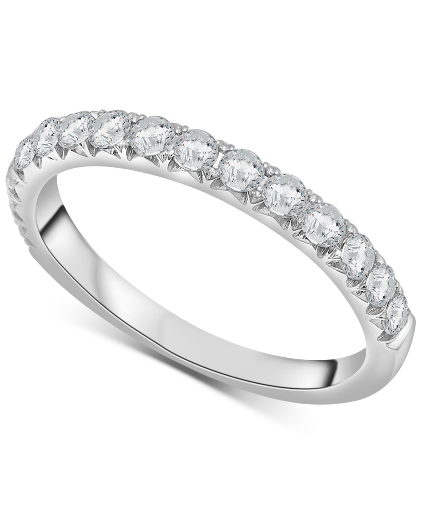 Обручальное кольцо Diamond Half Circle 1/2 ct. t.w. в Platinum