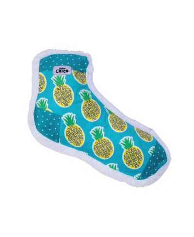Мягкая игрушка для собак Squeaking Pineapple Plush Sock Dog – забавный дизайн, мягкая и прочная для интерактивной игры