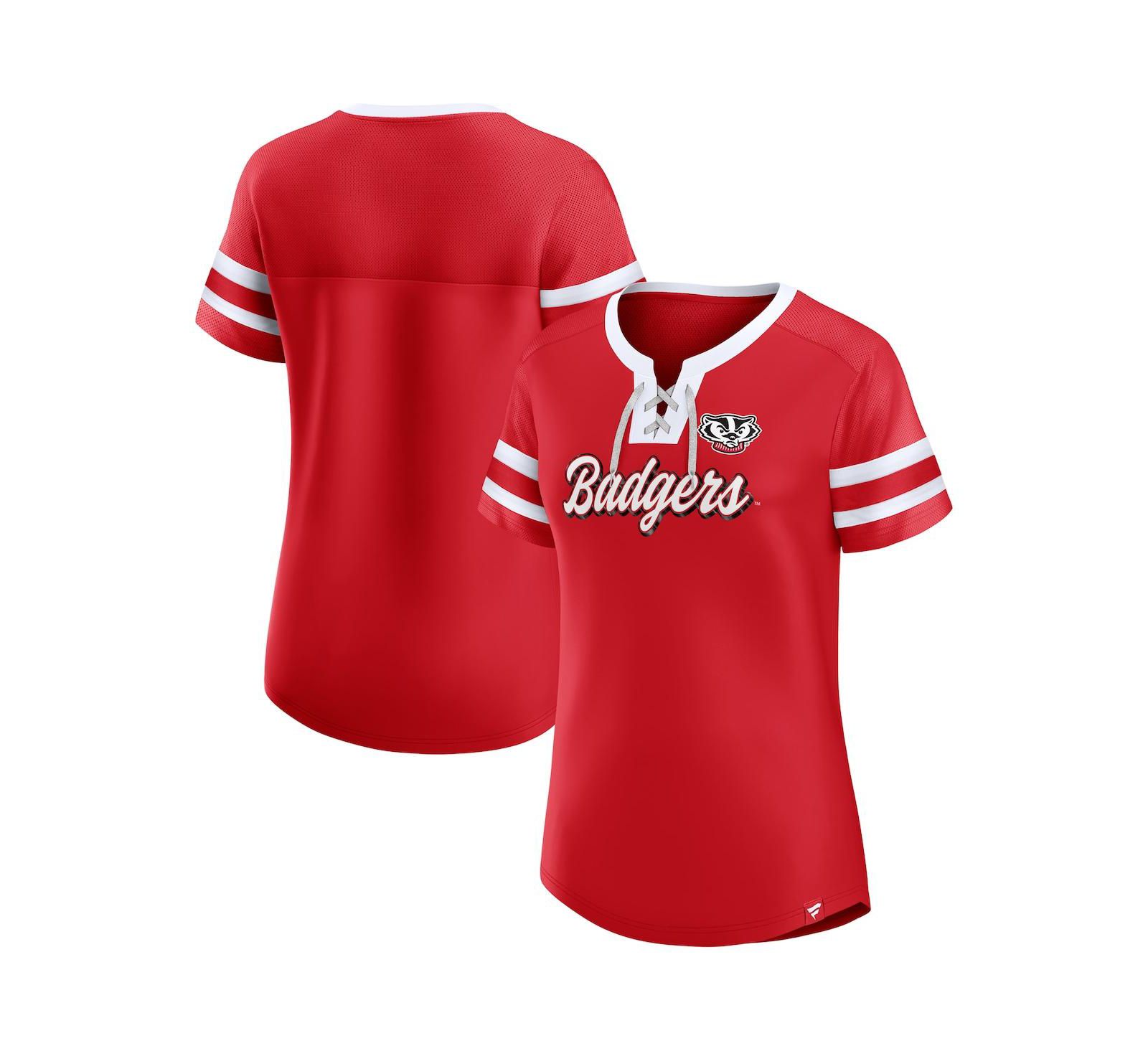 Fanatics Женская футболка Wisconsin Badgers Iconic Athena