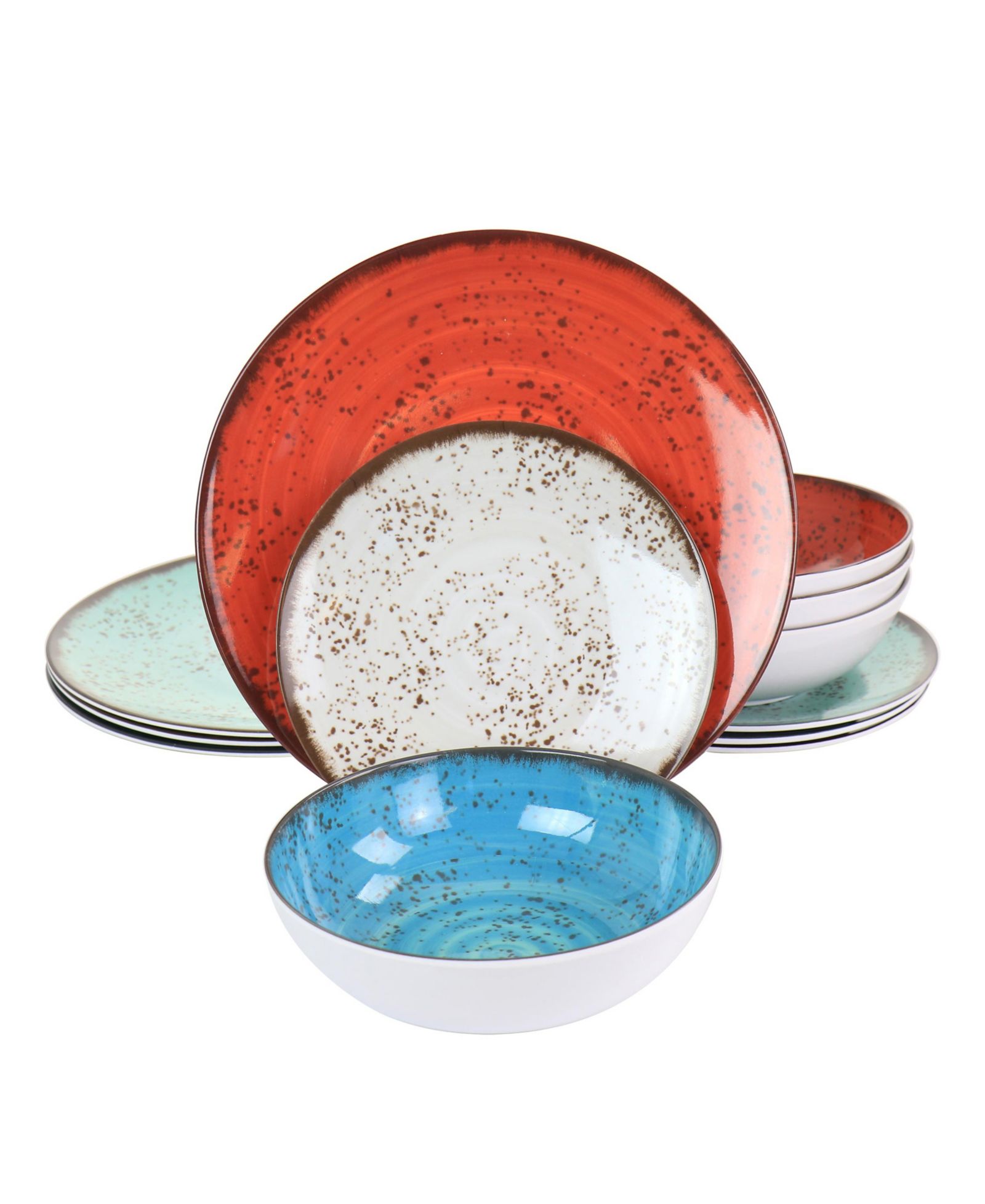 Набор столовой Elama Olivia Melamine, 12 Pc., Service for 4