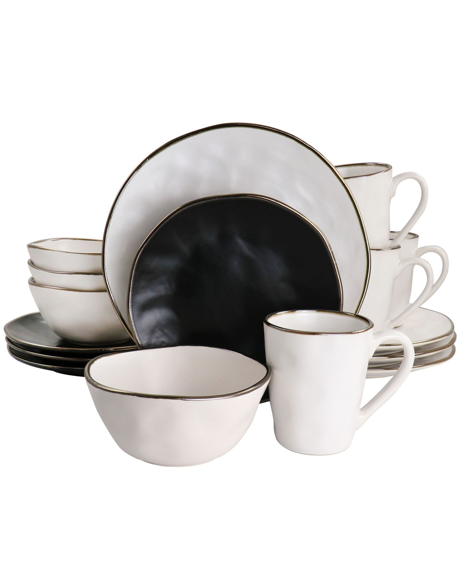 Набор столовой Elama Andres 16 Pc. Stoneware Dinnerware Set, Service for 4
