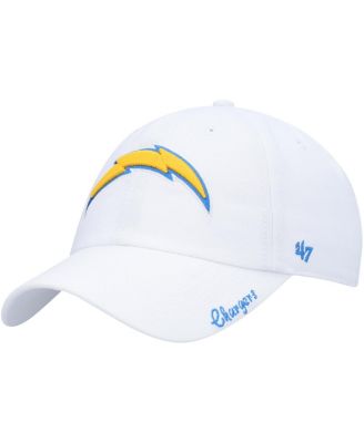 '47 Brand Женская белая регулируемая кепка Los Angeles Chargers Miata Clean Up Logo