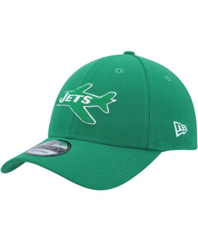 Мужская кепка New Era Kelly Green New York Jets Plane The League 9FORTY Adjustable Hat