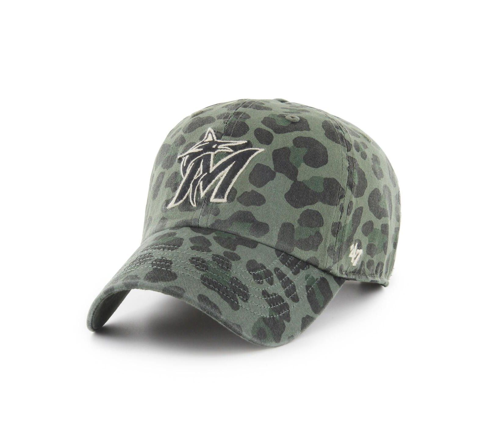 Women's '47 Brand Green Miami Marlins Bagheera Clean Up Adjustable Hat