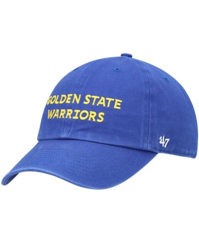 Мужская кепка '47 Brand Royal Golden State Warriors Clean Up Wordmark Adjustable