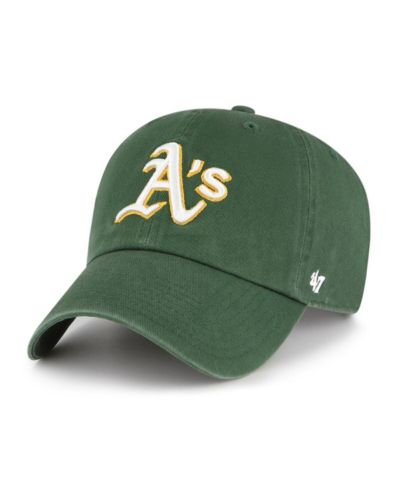 Мужская регулируемая кепка '47 Brand Green Oakland Athletics Clean Up