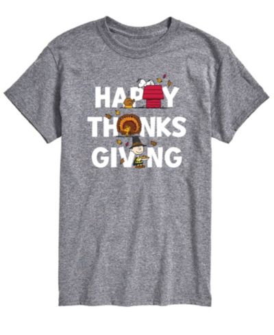 Футболка AIRWAVES Men's Short Sleeve Peanuts Happy Thanks Giving
