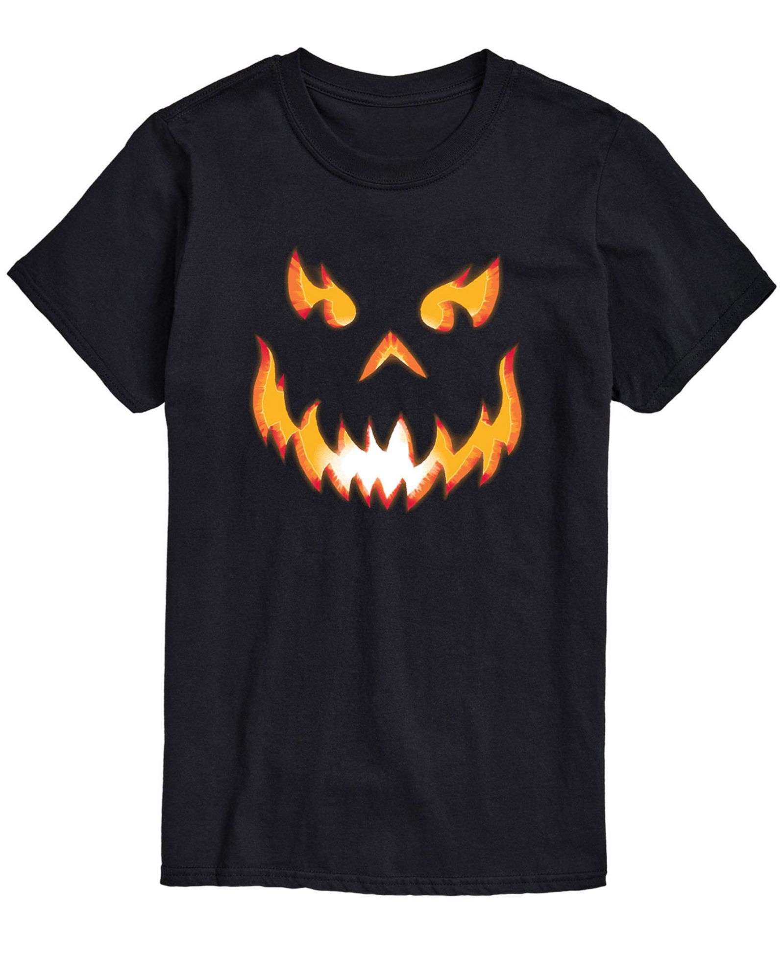AIRWAVES Men's Pumpkin Scary Face Classic Fit T-shirt