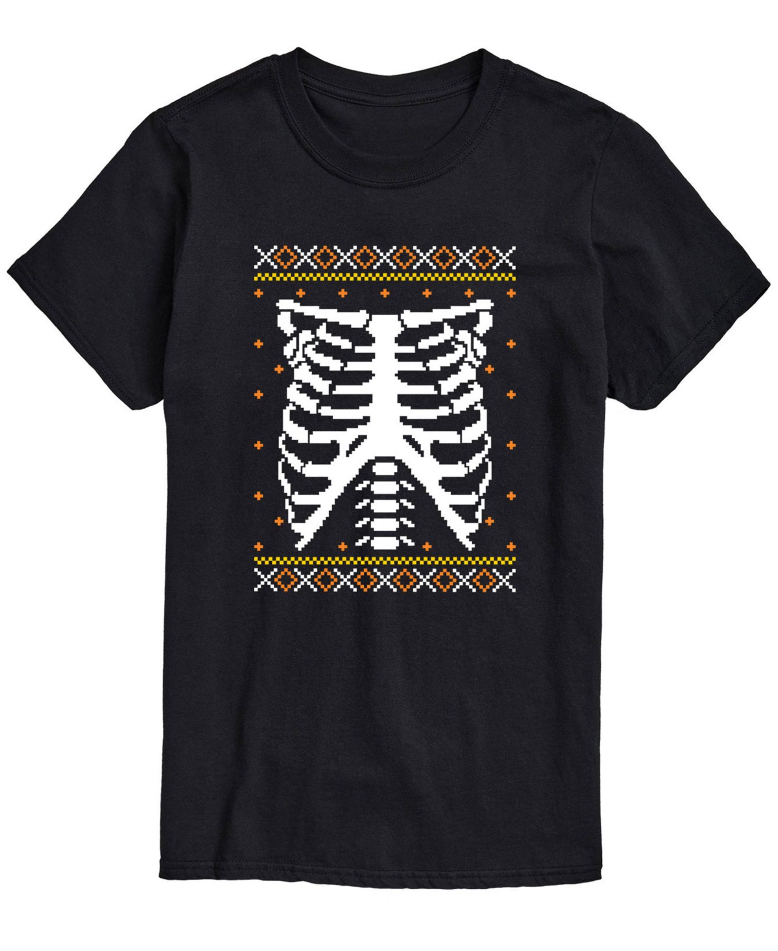 AIRWAVES Men's Skeleton Chest Classic Fit T-shirt