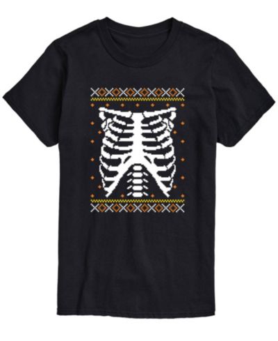 AIRWAVES мужская футболка Skeleton Chest, классическая посадка