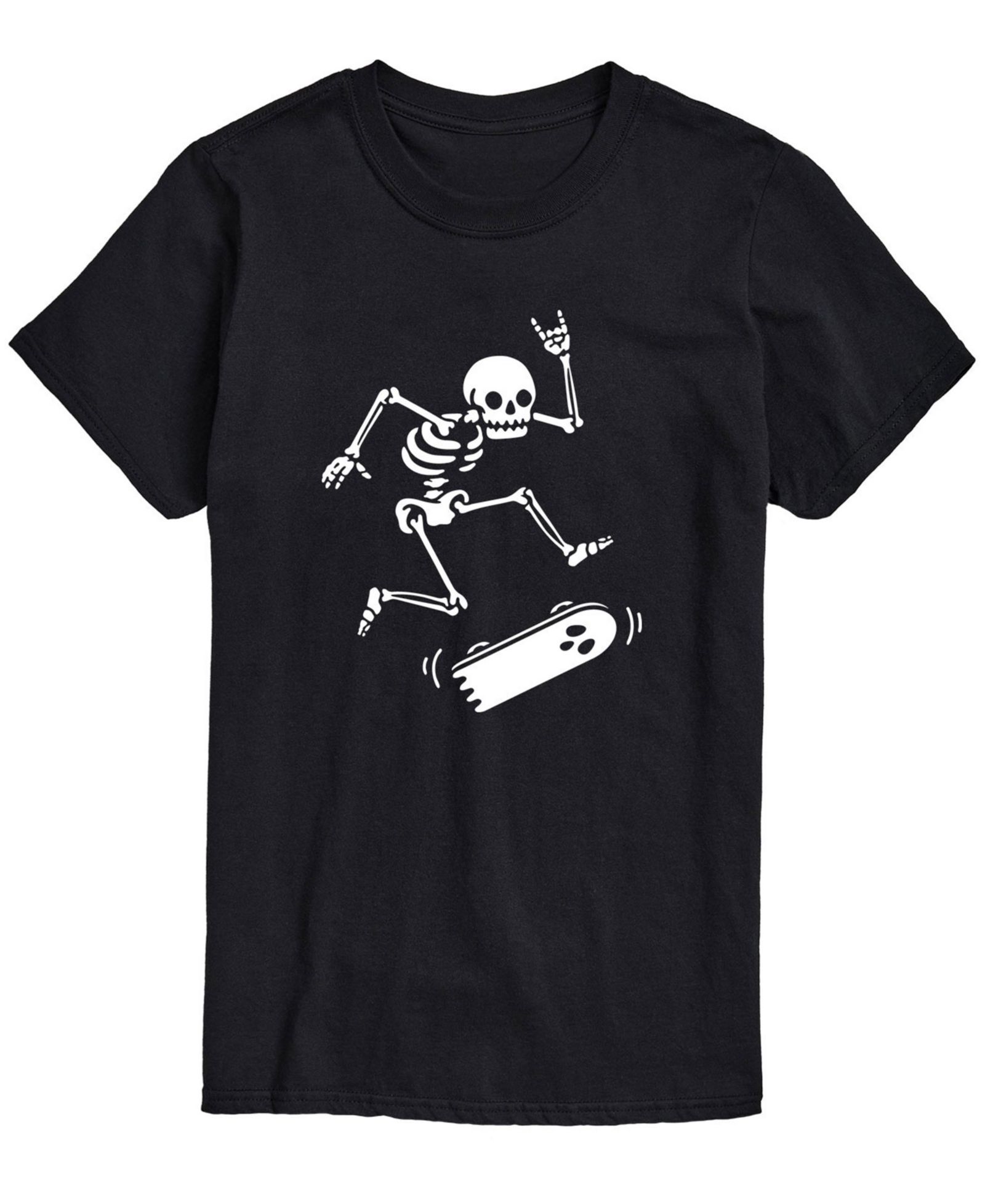 AIRWAVES Men's Skateboarding Skeleton Classic Fit T-shirt