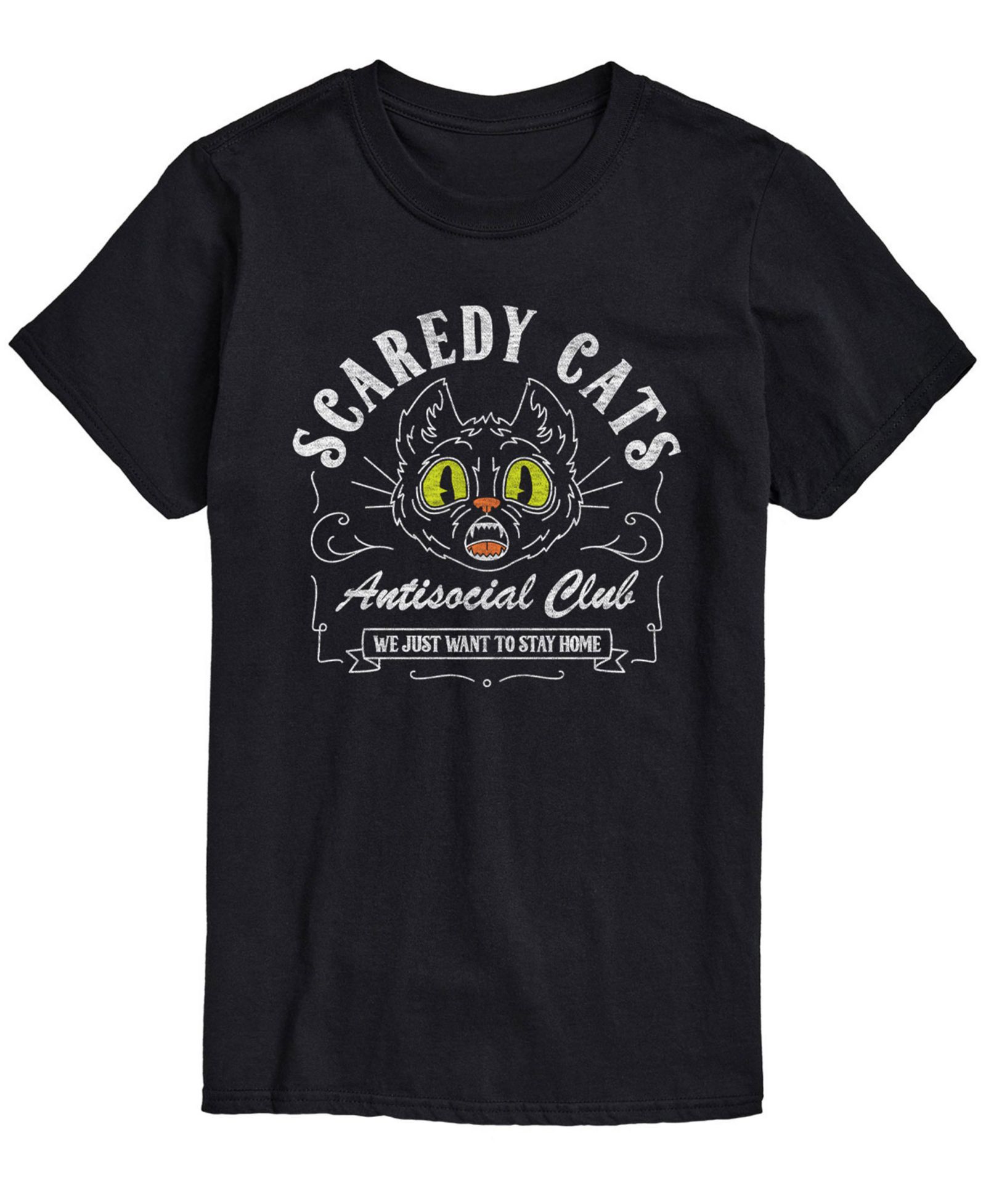 AIRWAVES Men's Scaredy Cats Classic Fit T-shirt