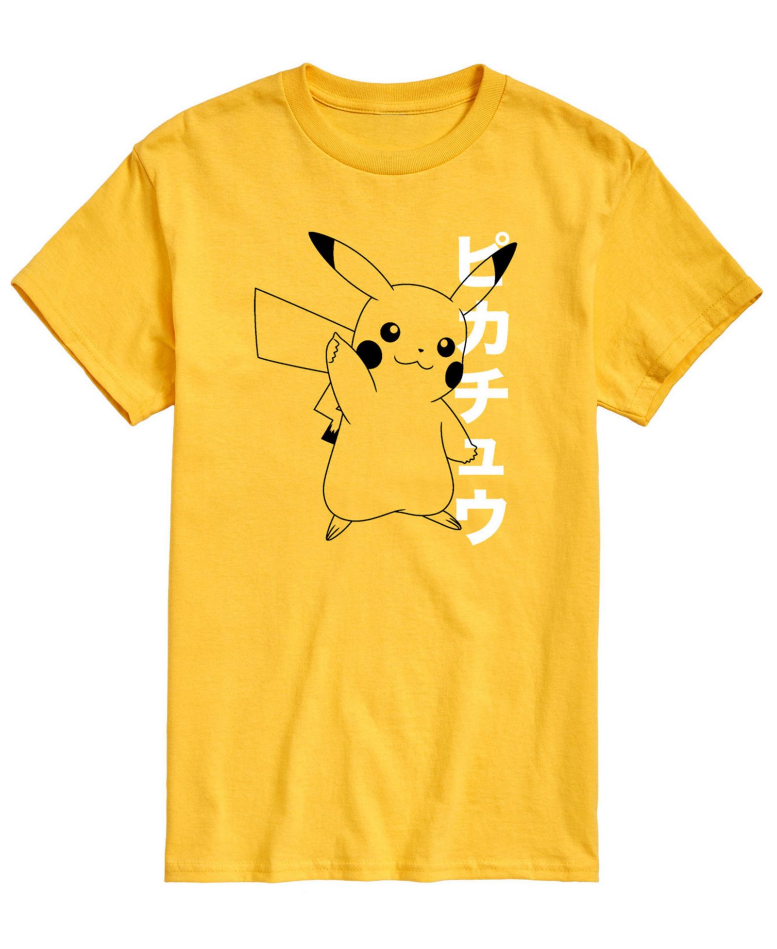 AIRWAVES Men's Pokemon Pika Kanji Graphic T-shirt