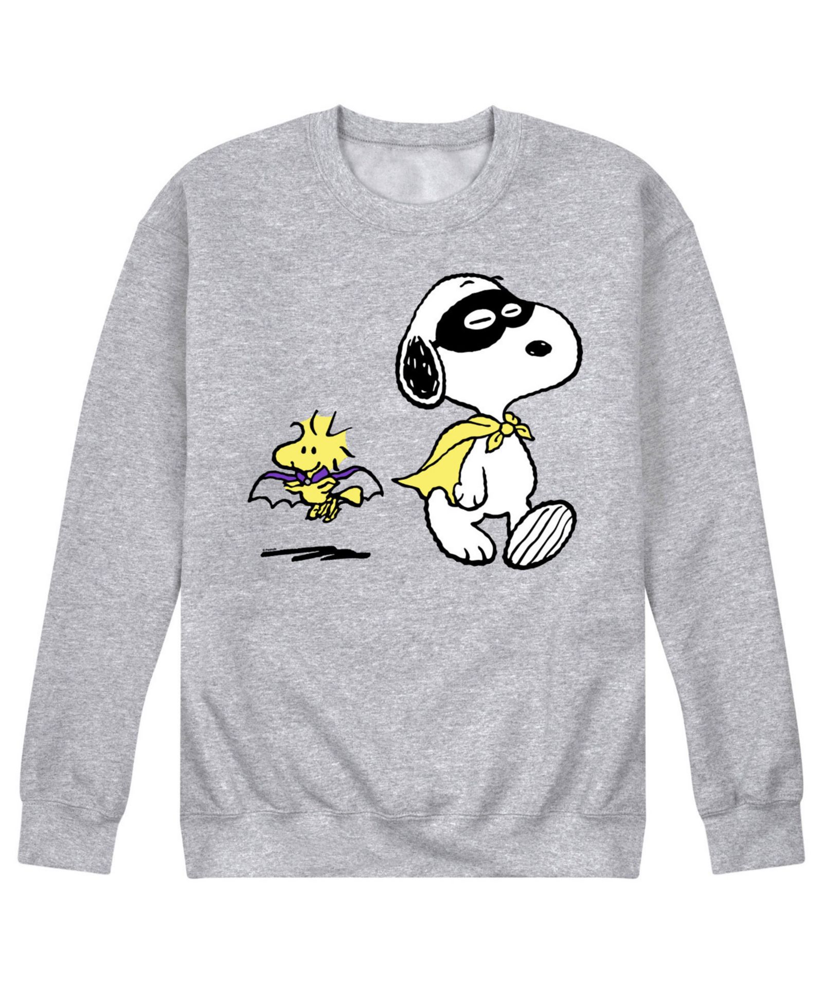 AIRWAVES Men's Peanuts Super Hero Fleece T-shirt