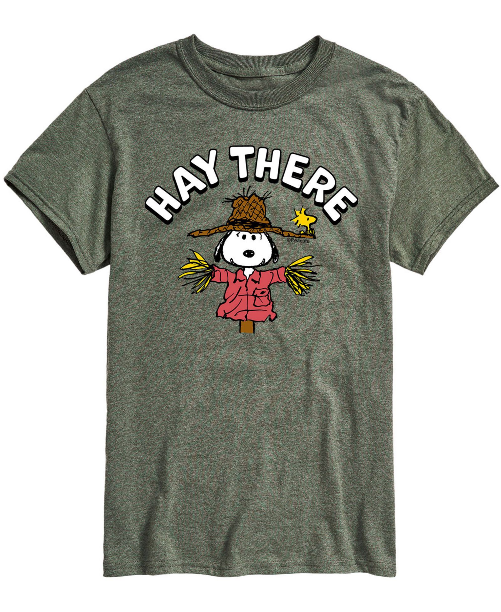 AIRWAVES Men's Peanuts Hay There T-shirt