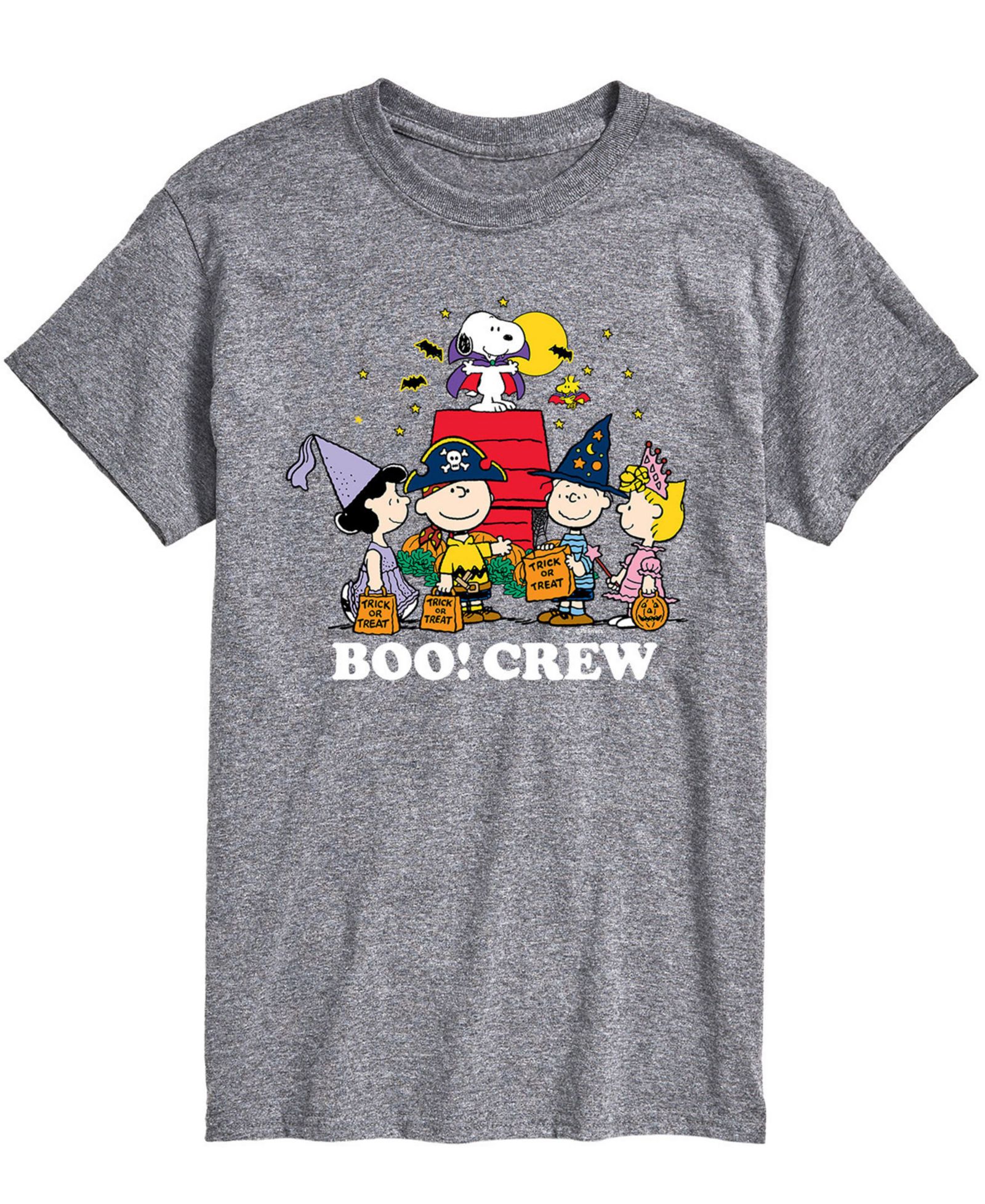 AIRWAVES Men's Peanuts Boo Crew T-shirt