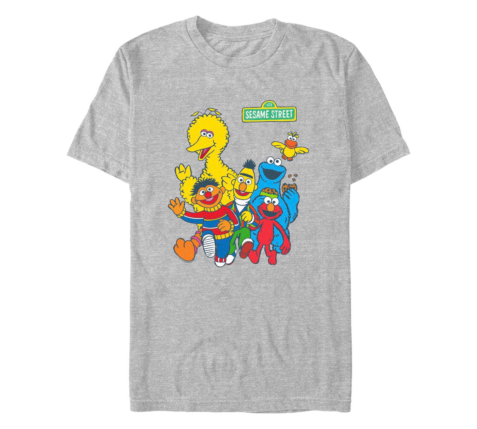 Fifth Sun Men's Sesame Street Counting Short Sleeve T-shirt