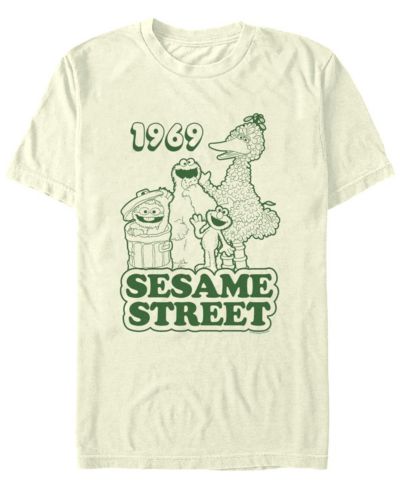 Fifth Sun Men's Sesame Street Sesame 1969 Group Short Sleeve T-shirt