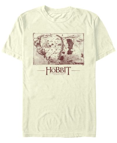 Fifth Sun Мужская футболка The Hobbit 1 Middle earth Map Short Sleeve