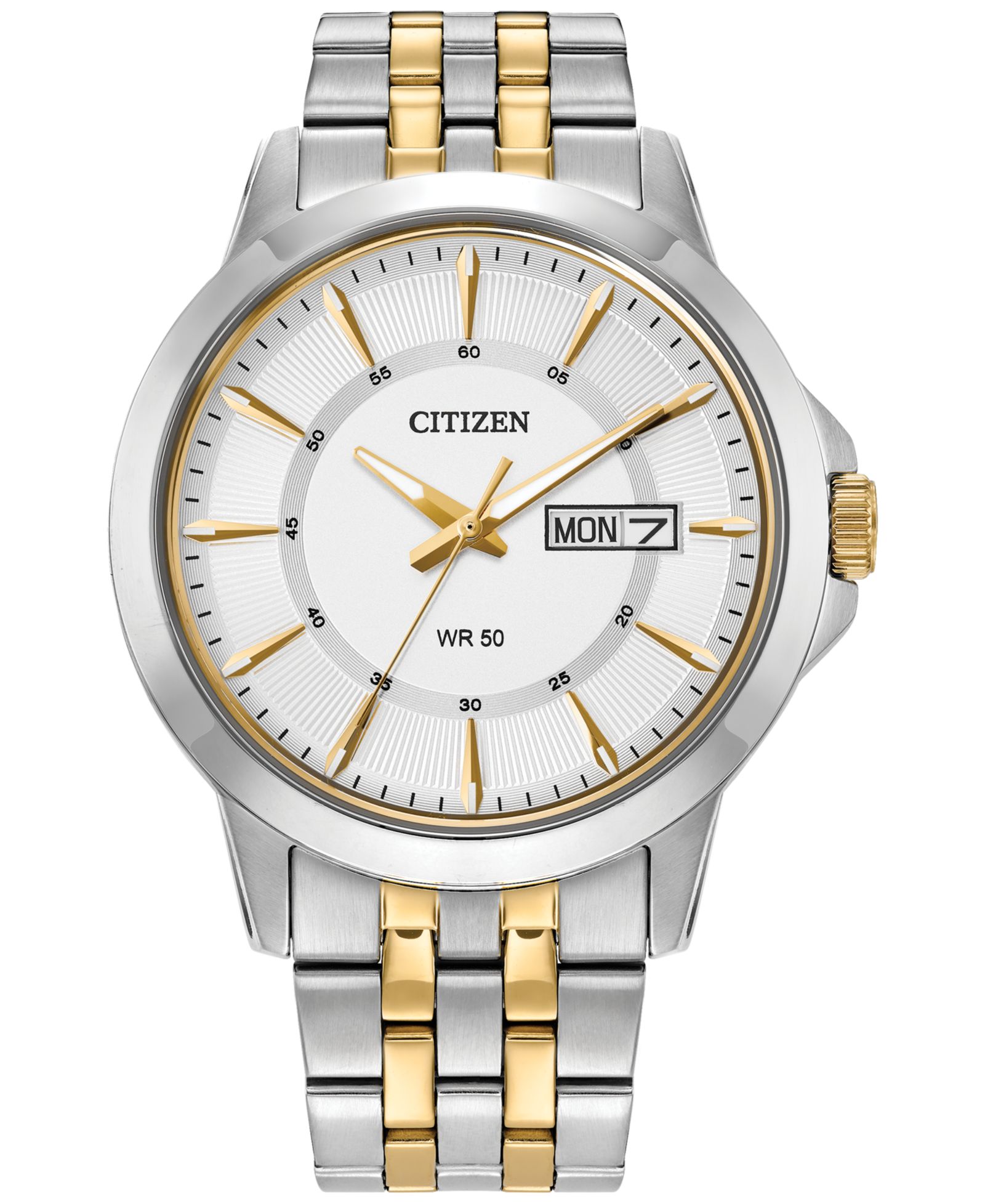 Мужские двухцветные часы Citizen из нержавеющей стали с браслетом 41mm