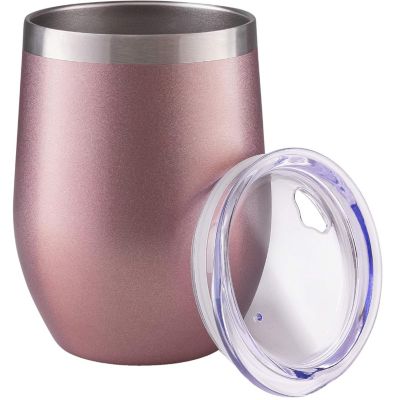 Изолированный стакан для вина 12oz с крышкой