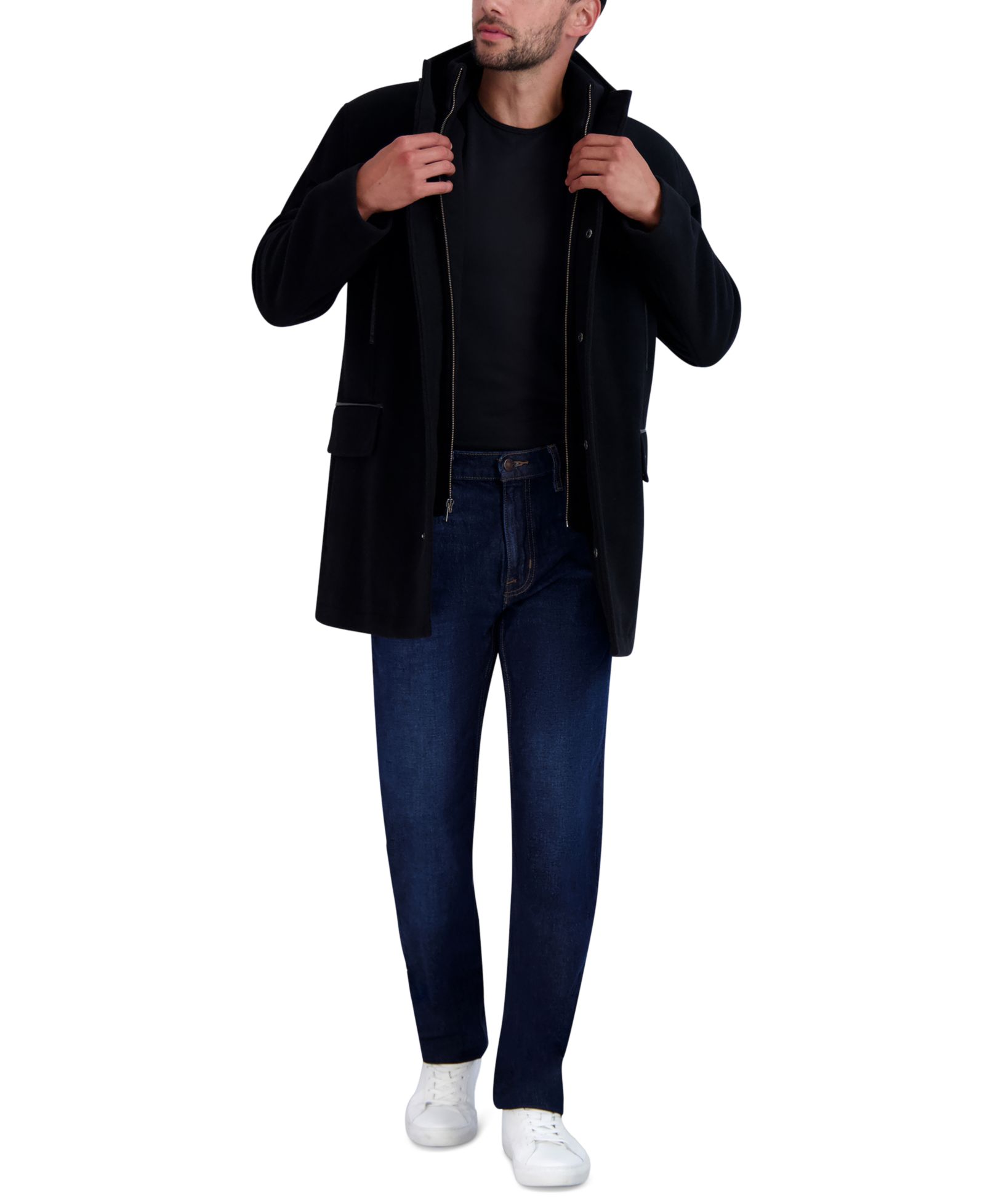 Мужское пальто Cole Haan Heavy Plush Car Coat