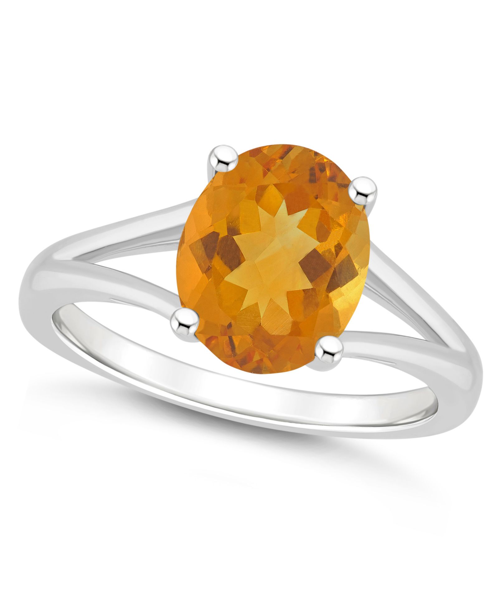 Женское кольцо Citrine в стерлинговом серебре