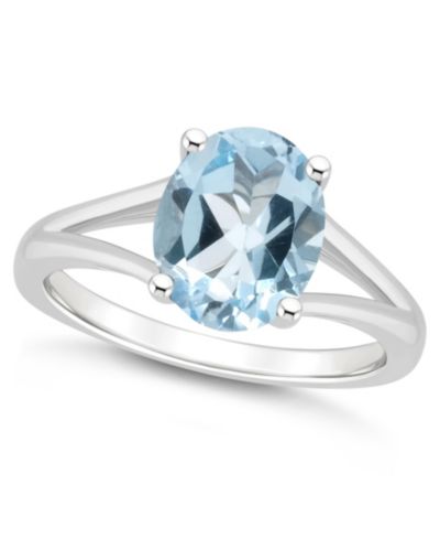 Кольцо Macy's Women's Sky Blue Topaz (3-3/5 ct.t.w.) в Sterling Silver